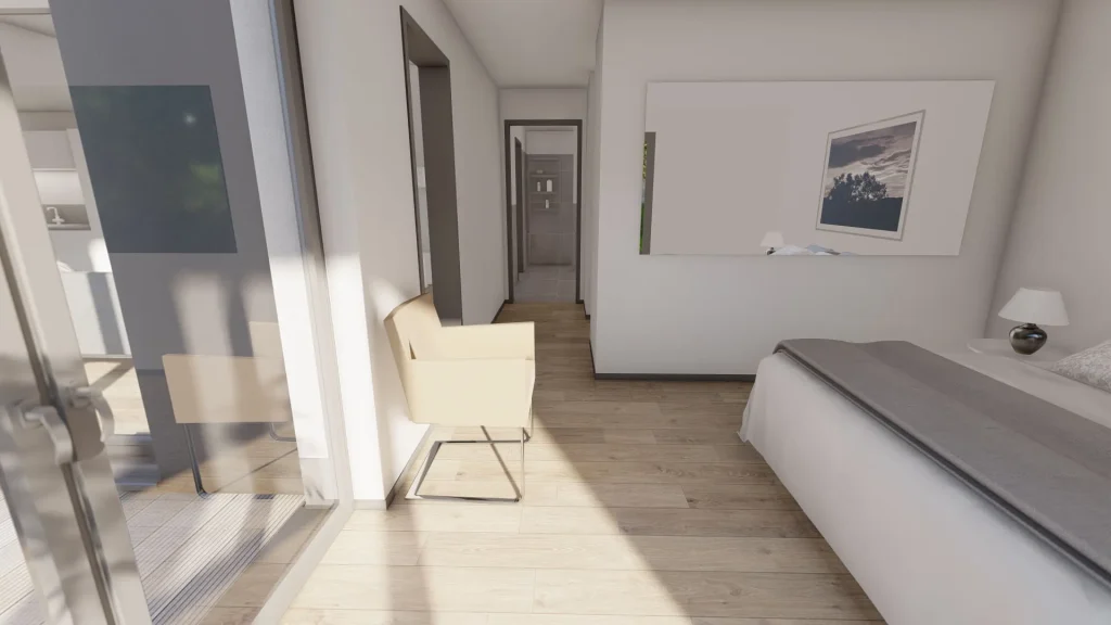 Bungalow New H FD – Schlafzimmer