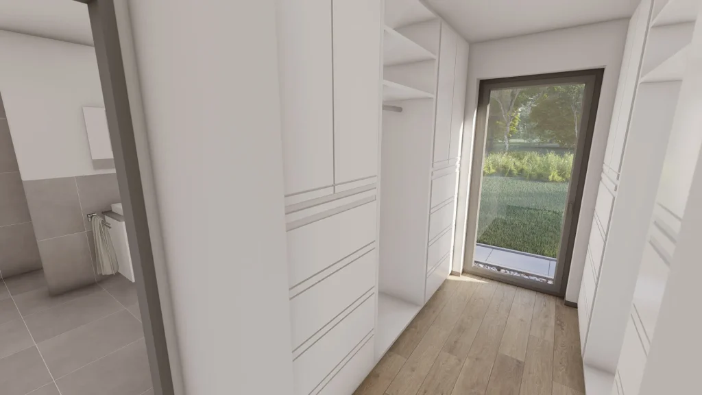 Bungalow New H FD – Ankleide