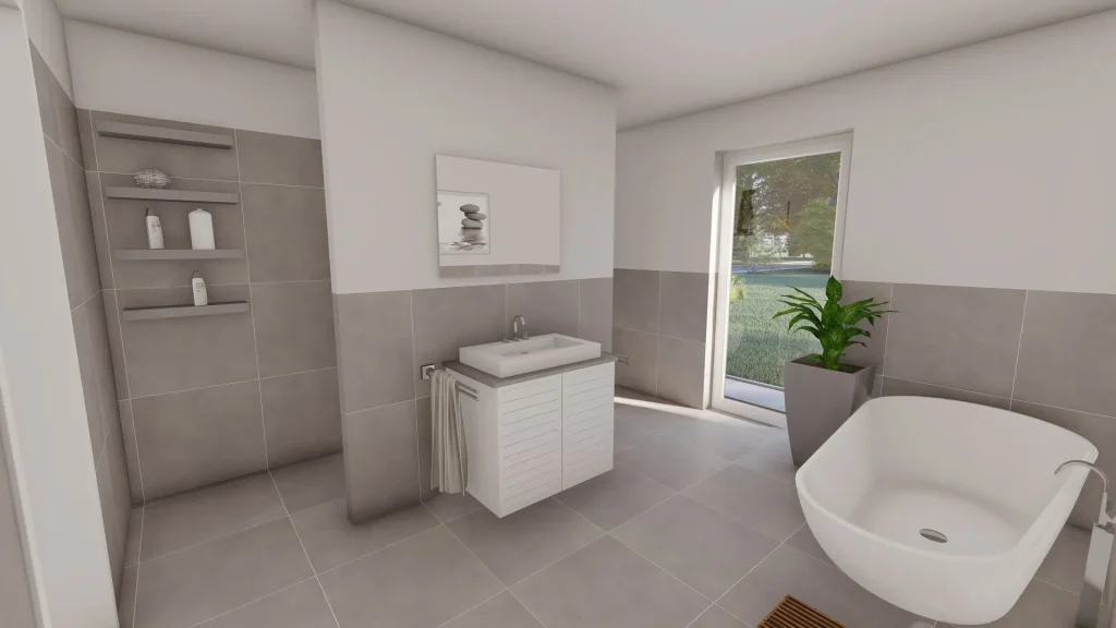 Bungalow New H - Badezimmer