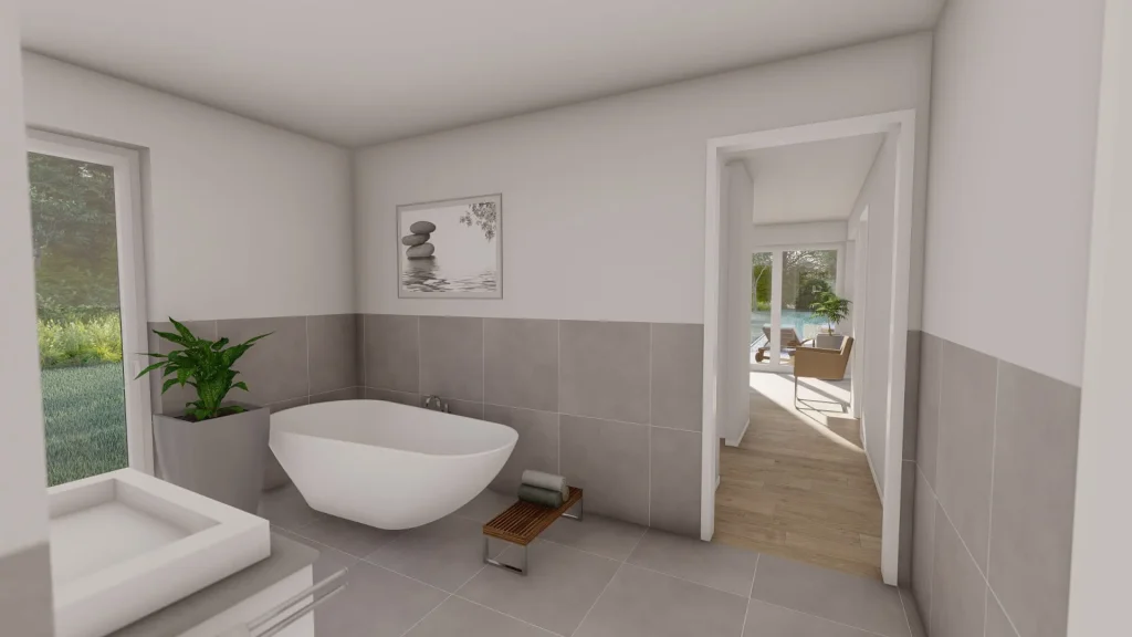 Bungalow New H - Badezimmer