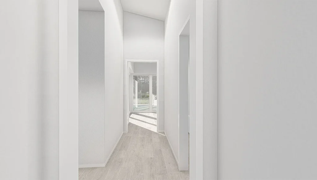 Bungalow Atrium - Fluransicht